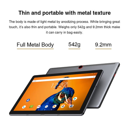 with Keyboard, Android 10.0, Helio MT6771V Octa Core up to 2.0GHz, Support Dual SIM & OTG & Bluetooth & Dual Band WiFi, EU Plug (Black+Grey), Surpad with Keyboard