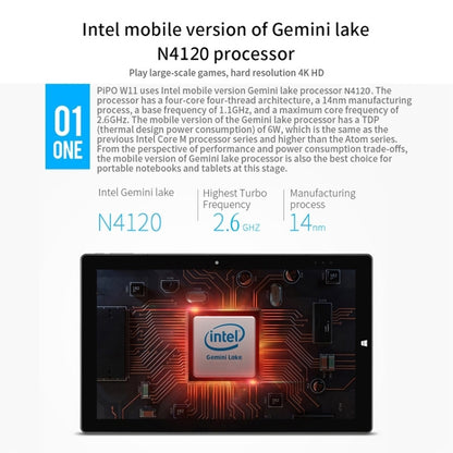 Windows 10 System, Intel Gemini Lake N4120 Quad Core Up to 2.6GHz, with Stylus Pen Not Included Keyboard, Support Dual Band WiFi & Bluetooth & Micro SD Card, 8GB+128GB Not Keyboard