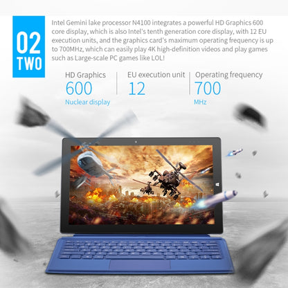 Windows 10 System, Intel Gemini Lake N4120 Quad Core Up to 2.6GHz, with Stylus Pen Not Included Keyboard, Support Dual Band WiFi & Bluetooth & Micro SD Card, 8GB+128GB Not Keyboard