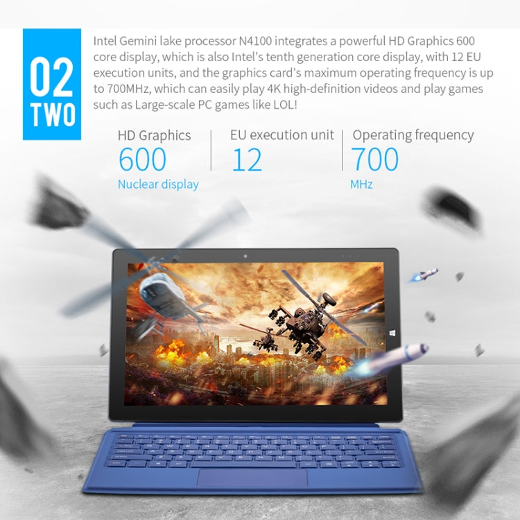 Windows 10 System, Intel Gemini Lake N4120 Quad Core Up to 2.6GHz, with Stylus Pen Not Included Keyboard, Support Dual Band WiFi & Bluetooth & Micro SD Card, 8GB+128GB+128GB Not Keyboard