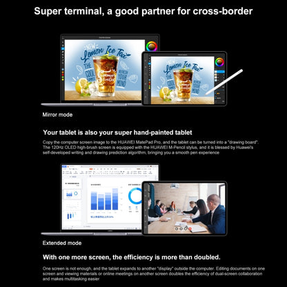 HarmonyOS 3 Hisilicon Kirin 9000E Octa Core, Support Dual WiFi / BT / GPS, Not Support Google Play, 12GB+512GB (White)