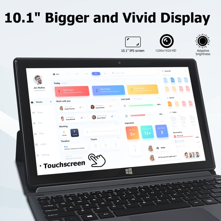 Windows 11, Intel Celeron J4105 Quad Core, Support TF Card & HDMI & BT & Dual WiFi, Not Included Keyboard, J4105 16GB+128GB