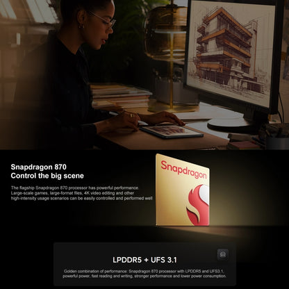 MIUI 14 Qualcomm Snapdragon 870 7nm Octa Core up to 3.2GHz, 8840mAh Battery, Support BT, WiFi, 8GB+256GB