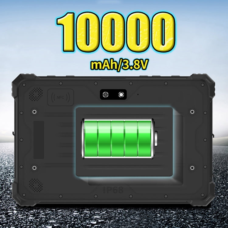 IP68 Waterproof Shockproof Dustproof, Android 10.0 MT6771 Octa Core, Support GPS/WiFi/BT/NFC, US Plug, 8 inch 8GB+128GB