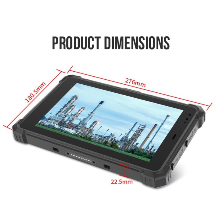 IP68 Waterproof Shockproof Dustproof, Android 10.0 MT6771 Octa Core, Support GPS/WiFi/BT/NFC, UK Plug, 10.1 inch 8GB+128GB