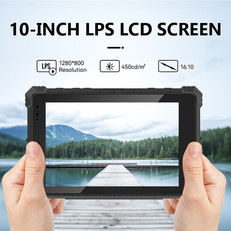 IP68 Waterproof Shockproof Dustproof, Android 10.0 MT6771 Octa Core, Support GPS/WiFi/BT/NFC, UK Plug, 10.1 inch 8GB+128GB