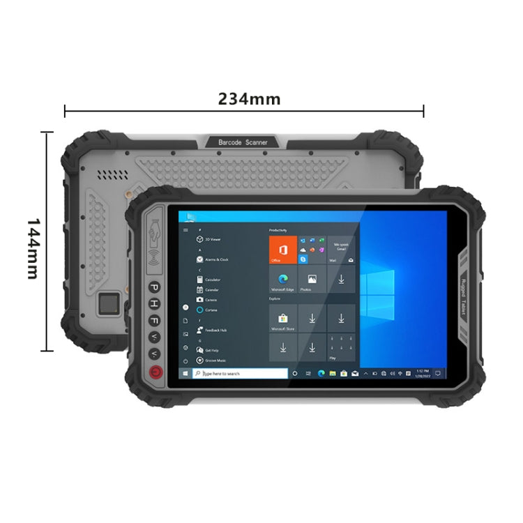 IP65 Waterproof Shockproof Dustproof, Windows 10, Intel Core i5-8200Y Dual Core, Support WiFi / BT / RJ-45, EU Plug, WinPad W801
