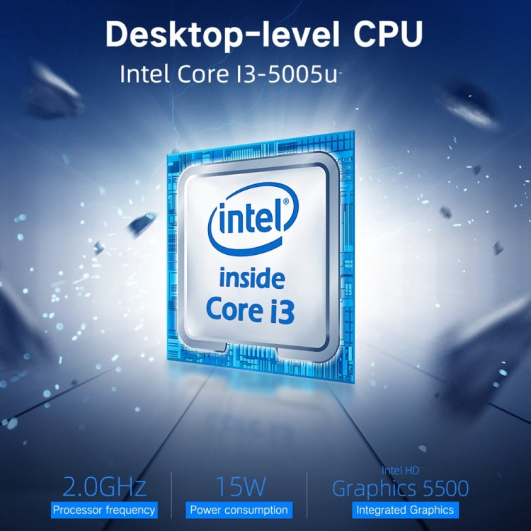 Windows 10 Home Intel Core i3-5005U 2.0GHz, Support WiFi & Bluetooth & TF Card & HDMI, X15 8GB+512GB