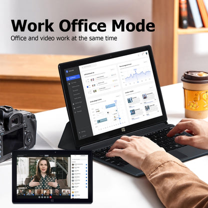 Windows 10, Intel Celeron J3455 Quad Core, Support TF Card & HDMI & Bluetooth & Dual WiFi, with Keyboard, J3455 8GB+128GB with Keyboard