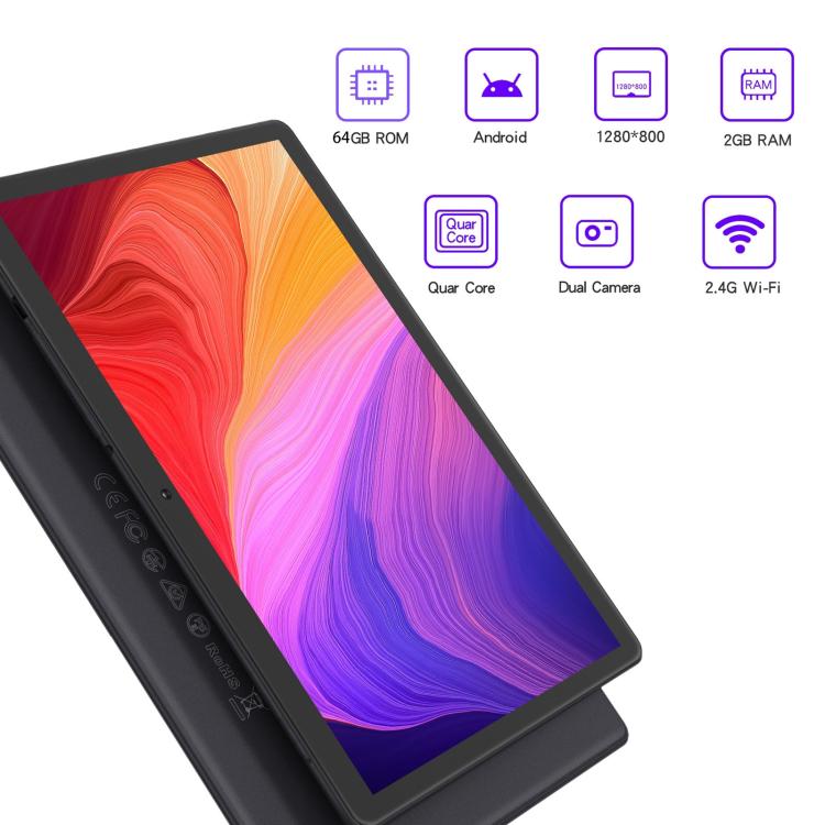 Android 13 SC7731E Quad Core 1.3GHz CPU, Support 2.4G WiFi / Bluetooth, Global Version with Google Play, US Plug, M10 WiFi