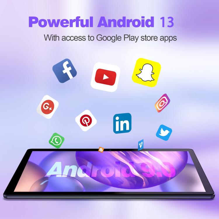 Android 13 SC7731E Quad Core 1.3GHz CPU, Support 2.4G WiFi / Bluetooth, Global Version with Google Play, US Plug, M10 WiFi