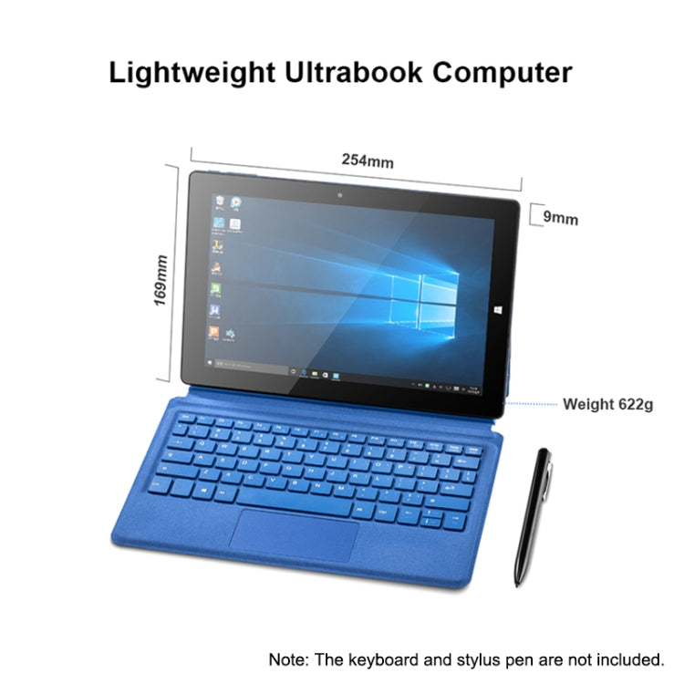 Windows 10 System, Intel Gemini Lake N4120 Quad Core up to 2.6GHz, without Keyboard & Stylus Pen, Support Dual Band WiFi & Bluetooth & TF Card & HDMI, US Plug, PiPO W10 without Keyboard & Stylus Pen