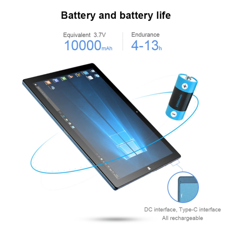 Windows 10 System, Qualcomm Snapdragon 850 Octa Core up to 2.96GHz, with Keyboard & Stylus Pen, Support Dual SIM & Dual Band WiFi & Bluetooth & GPS, US Plug, 8GB+256GB with Keyboard & Stylus Pen