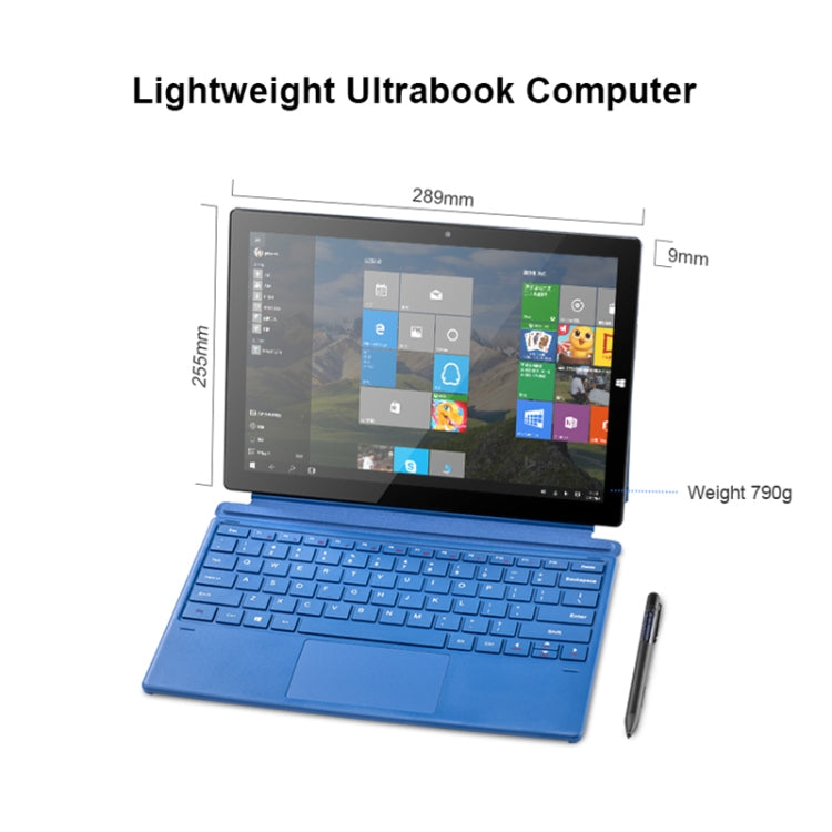 Windows 10 System, Qualcomm Snapdragon 850 Octa Core up to 2.96GHz, with Keyboard & Stylus Pen, Support Dual SIM & Dual Band WiFi & Bluetooth & GPS, US Plug, 8GB+256GB with Keyboard & Stylus Pen