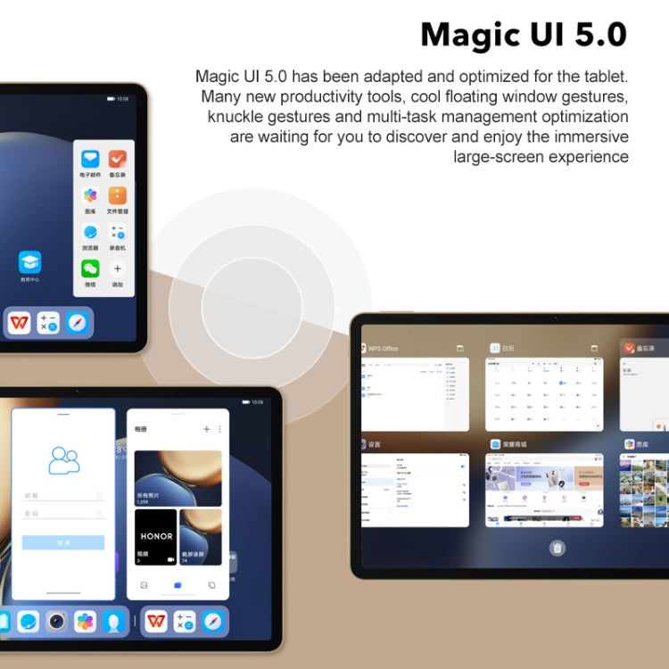 MagicUI 5.0(Android R) MediaTek 1300T Octa Core, Support Dual WiFi / Bluetooth / GPS, Not Support Google Play, 8GB+128GB  / Blue, 8GB+128GB / Silver