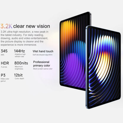 Xiaomi Pad 7 11.2 inch Soft Light Screen, 8GB+256GB, HyperOS 2 Qualcomm Snapdragon 7+ Gen3 Octa Core, 8GB+256GB Soft Light