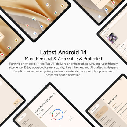 Ulefone Tab A11 Tablet PC, 4GB+128GB, 11 inch Android 14 Unisoc T620 Octa Core 4G Network, EU Plug, 4GB+128GB