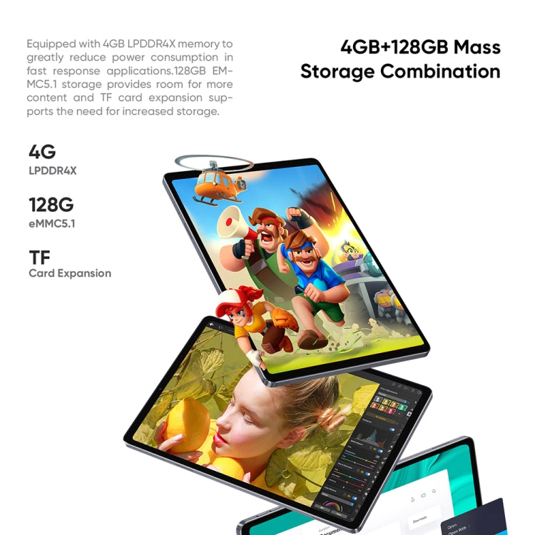 Android 10.0, MT8183 Octa Core up to 2.0GHz, Support Bluetooth & Dual Band WiFi & OTG & TF Card, HiPad Plus 4GB+128GB