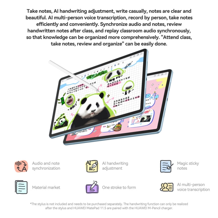 HUAWEI MatePad 11.5 2024, WiFi Soft Light Screen 8GB+256GB 120Hz HarmonyOS 4.2 Histen 9.0 Hisilicon Kirin 8000, 8GB+256GB Soft Light Screen