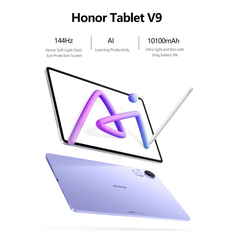 Honor Pad V9 WiFi Tablet PC, 11.5 inch 8GB+128GB MagicOS 9.0 Dimensity 8350 Ultra Octa Core, 8GB+128GB