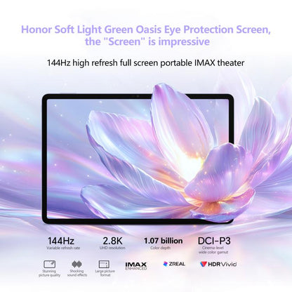 Honor Pad V9 Soft Light Screen WiFi Tablet PC, 11.5 inch 8GB+256GB MagicOS 9.0 Dimensity 8350 Ultra Octa Core, 8GB+128GB Soft Light Screen