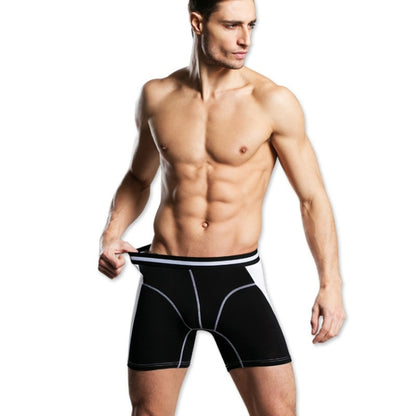 Men Colorblock Knitting Four Corners Underwear, M, L, XL, XXL, XXXL, XXXXL