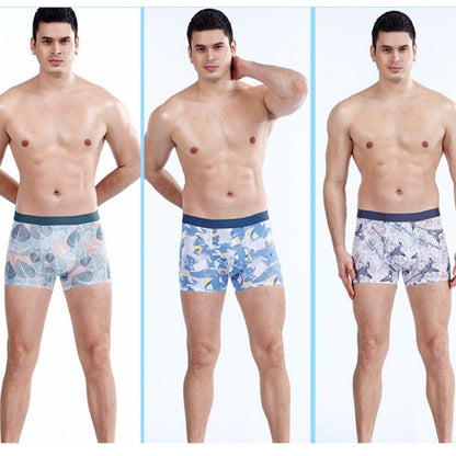 Men Ice Silk Seamless Breathable Boxer Underwear, L, XL, XXL, XXXL, XXXXL